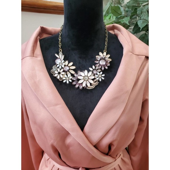 HOUSE OF CB LONDON Women Pink Polyester Wrap V Neck Knee Length Dress Small - Picture 12 of 14